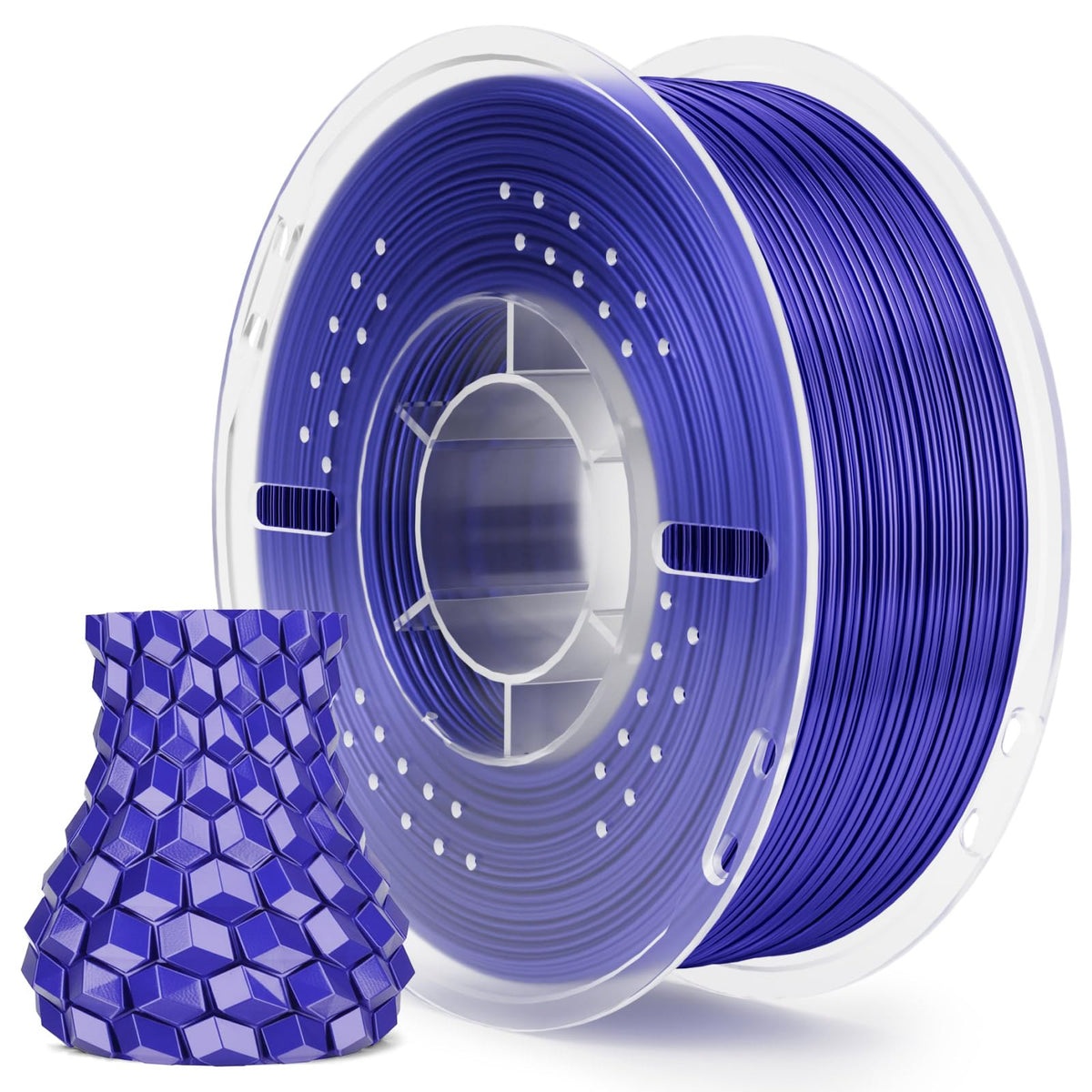 ELEGOO Silk PLA Filament 1.75mm Blue Purple 1KG, Shiny Dual Colours 3D Filament Dimensional Accuracy +/- 0.05mm, 1kg Spool(2.2lbs) Fits for Most FDM 3D Printers