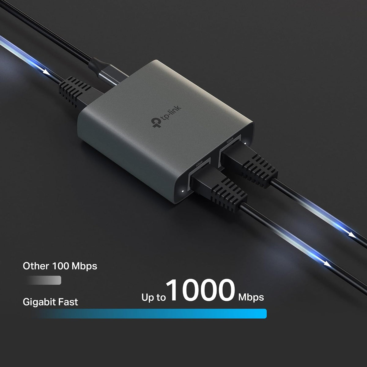 TP-Link EH210 Ethernet Splitter, 1 to 2 Gigabit Network Switch