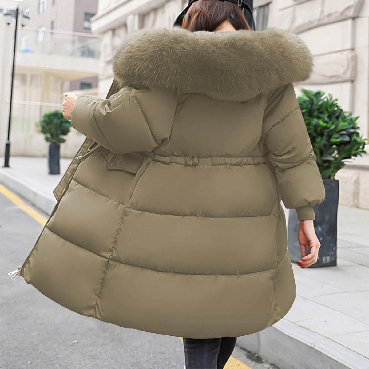 Women's Winter Puffer Jacket Warm Padded Coat for UK Daily Wear