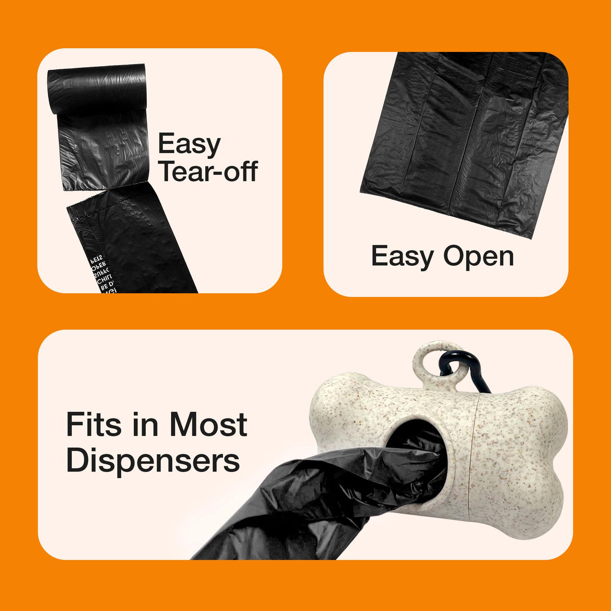Petface No Mess Degradable Poop Bags With Tie Handles (Pack of 100)
