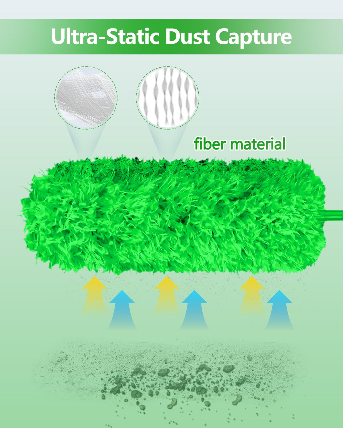 Fogray 2026 Upgraded 240cm Extendable Feather Duster with Soft Silicone Cap
