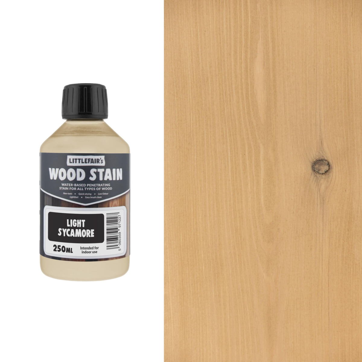 Littlefair's Wood Stain Water-Based - (Very Red Mahogany) – Non-Toxic, Eco-Friendly & Quick Drying - Easy-to-Apply, Concentrated Formula for All Wood Types – 15ml Tester Pot