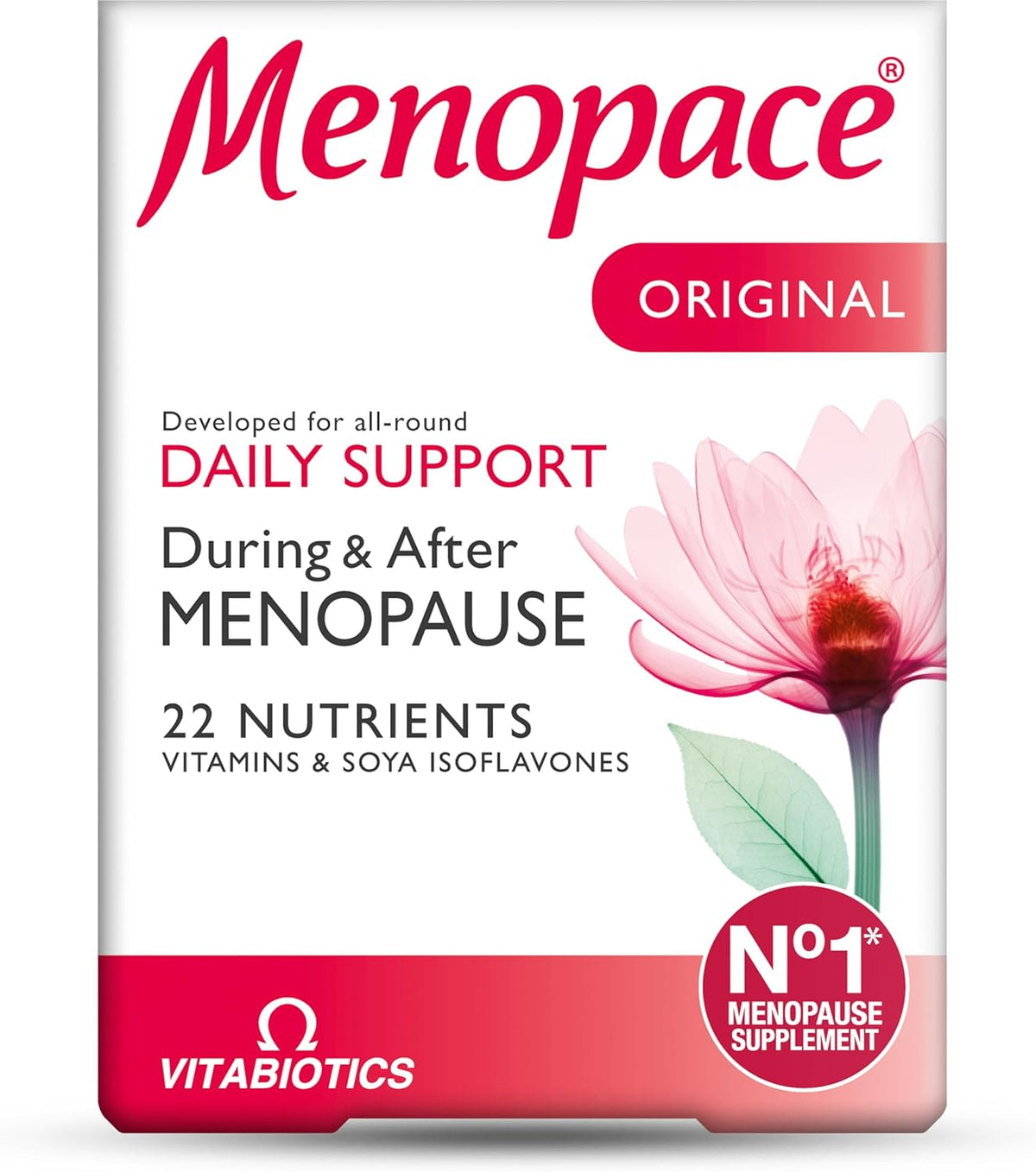 Menopace Original by Vitabiotics - 90-Day Menopause & Perimenopause Vitamin Supplement Tablets - UK's No.1 Menopause Supplement Brand
