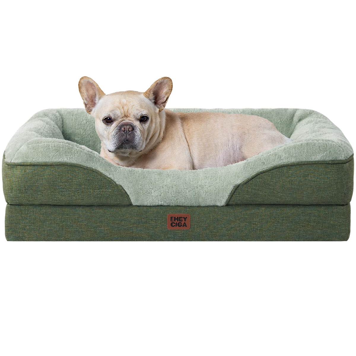 EHEYCIGA Memory Foam Orthopedic Dog Beds Large, 91x68x17cm, Dark Grey