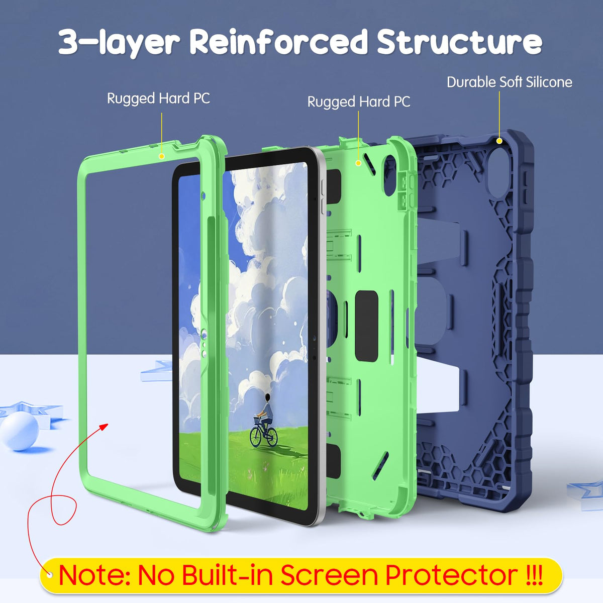 FINTIE Kid-Friendly Case for iPad (A16) 11th Gen 11 Inch, iPad 10th Gen