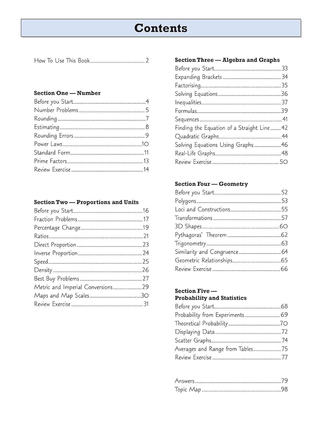 KS3 Year 9 Maths Targeted Workbook (with answers)