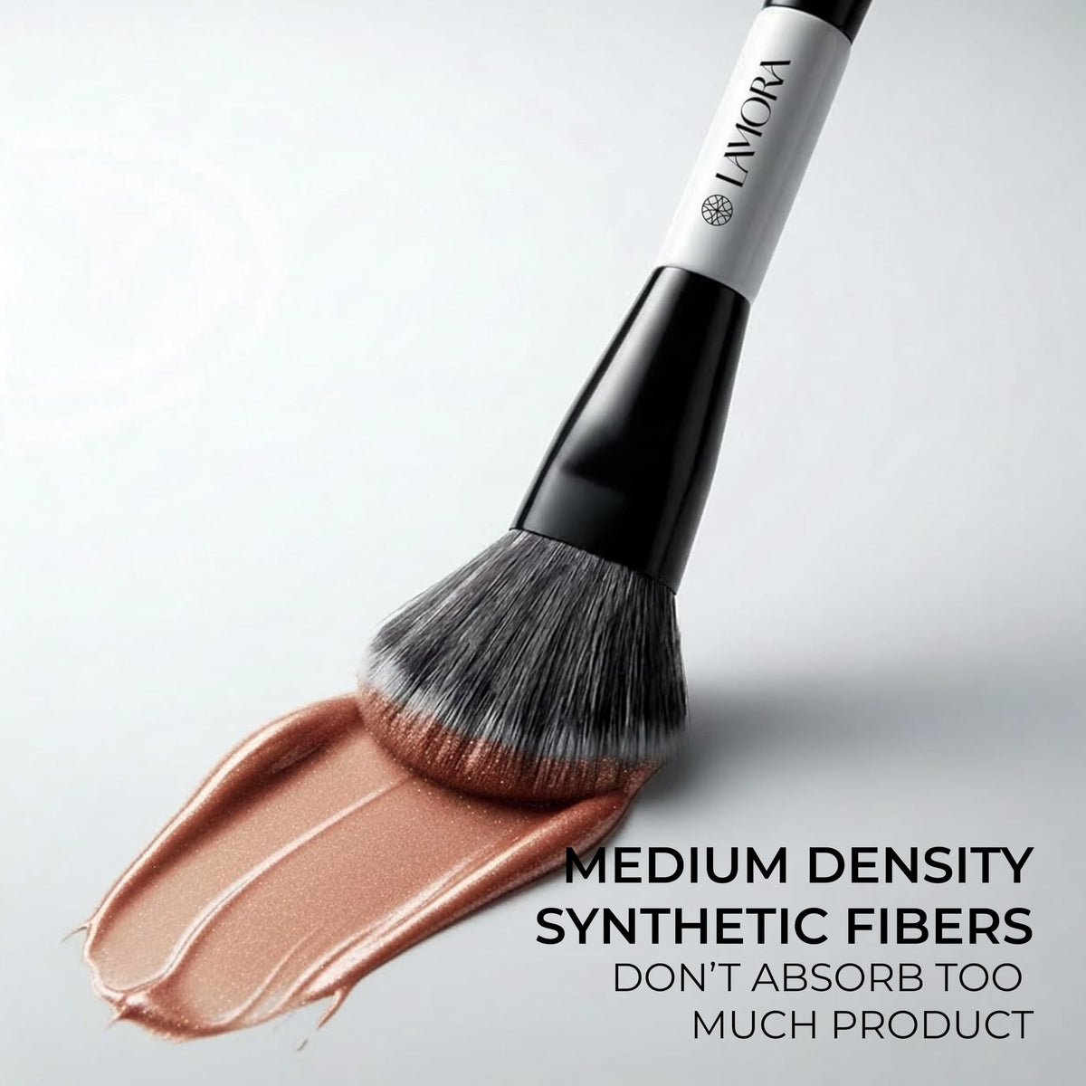 Make Up Brush Foundation Kabuki Flat Top, Perfect For Blending Liquid Cream