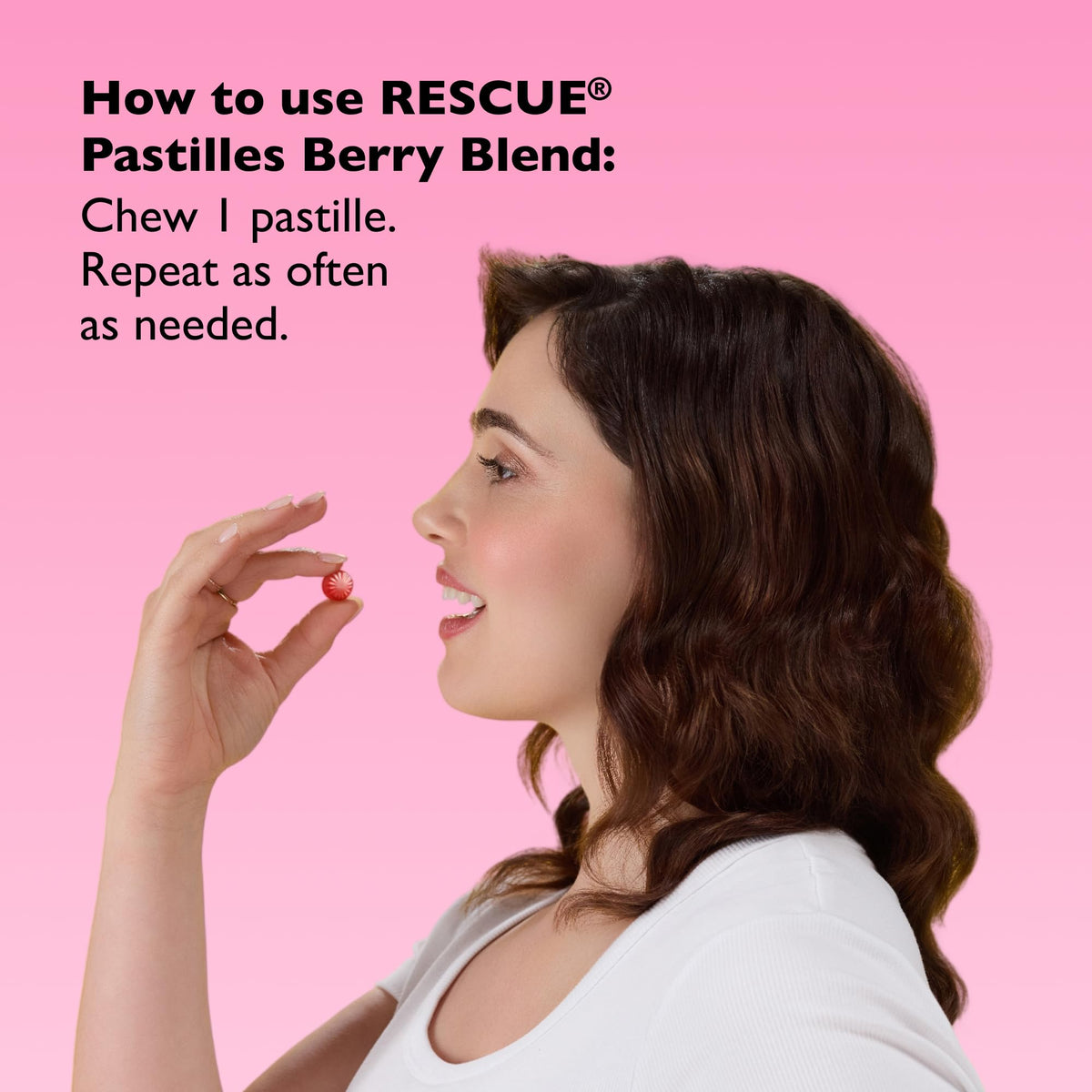 Rescue Remedy Pastilles | Orange & Elderflower Flavoured | Daily Support for Stressful Moments | Bach Original Flower Essences | Chewable Pastilles | 50g Travel Tin