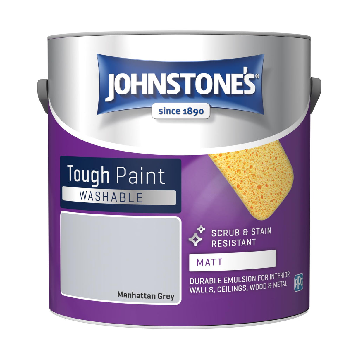 Johnstone's - Washable Matt Wall & Ceiling Paint - Rosebud - 2.5L
