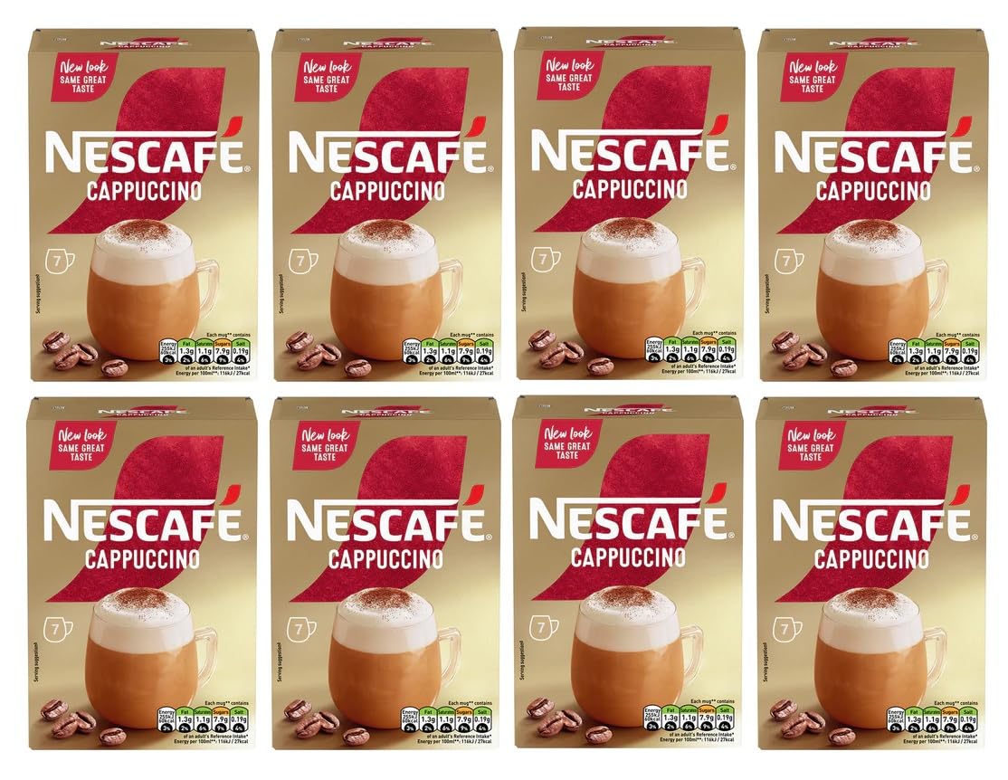 NESCAFÉ Cappuccino Instant Coffee Sachets - 72 x 15.5g