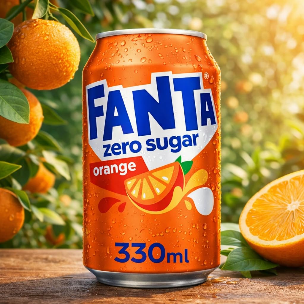 Fanta Fruit Twist Soft Drink Cans, 8 x 330 mL