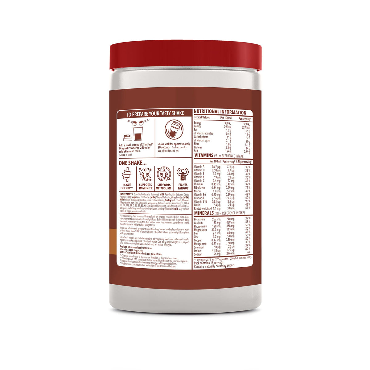 SlimFast • Meal Replacement Powder • Caramelised Biscuit Flavour • 584g