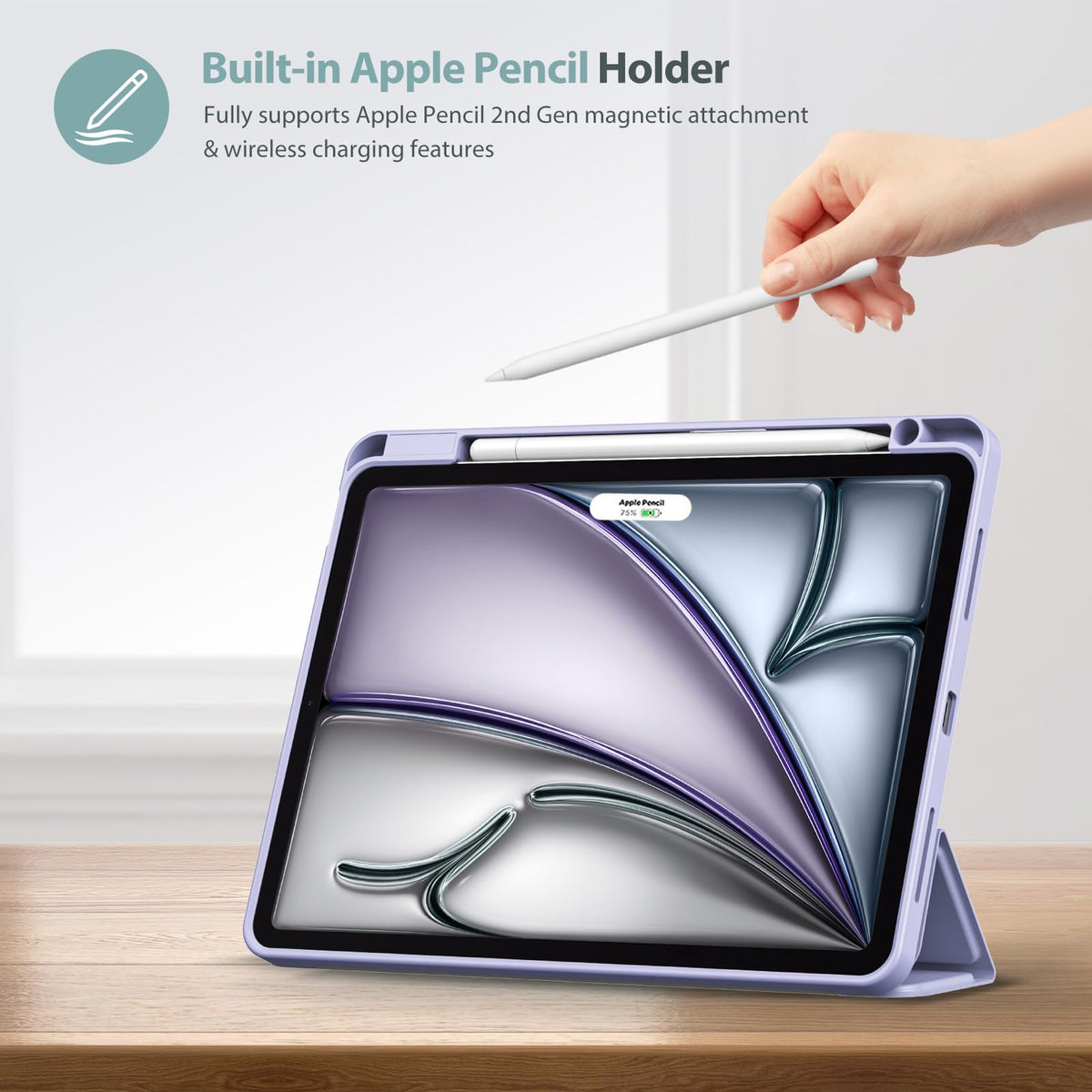 ProCase for iPad Air 11-inch Case M4/M3/M2, Air 5th/4th Gen 10.9,Navy