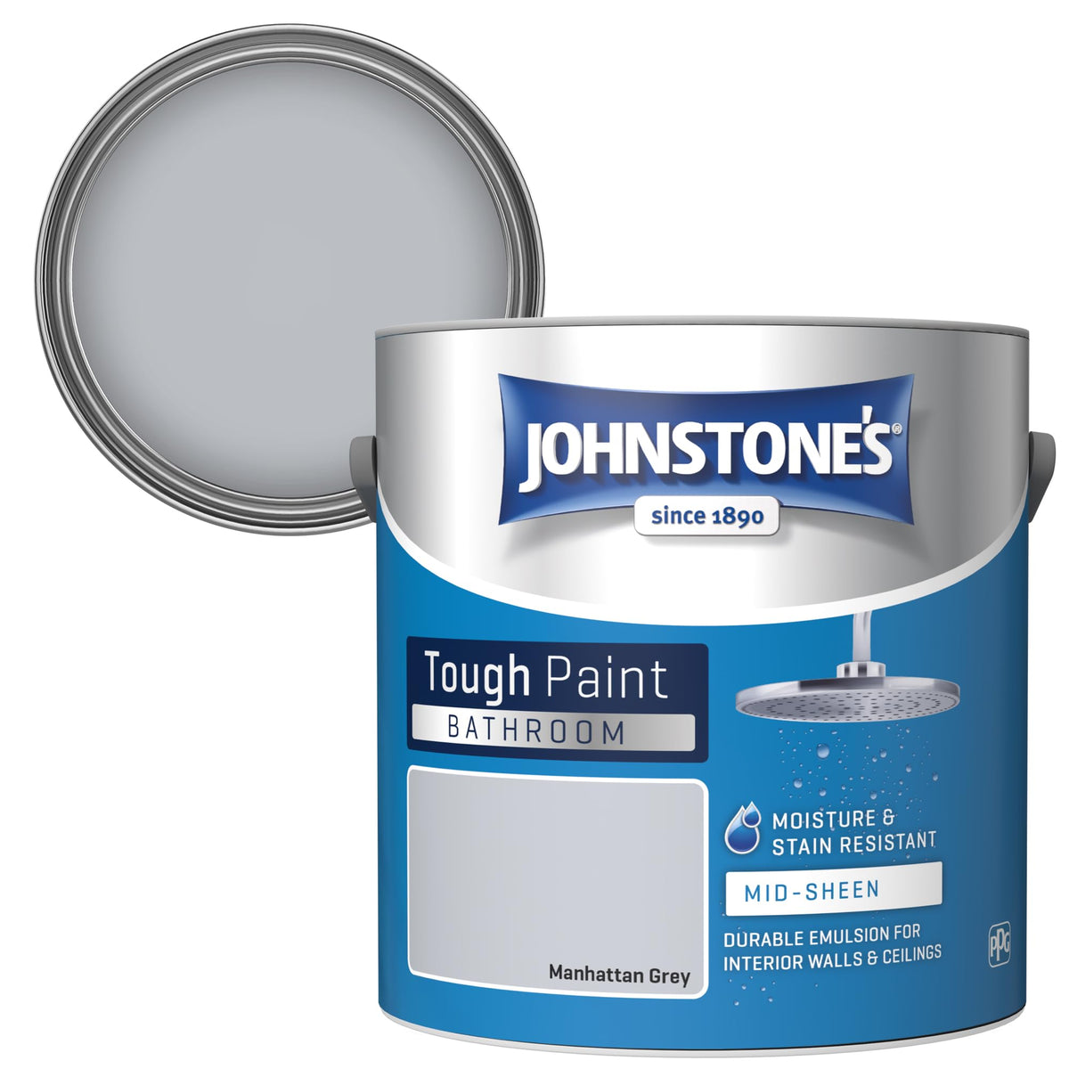 Johnstone's - Bathroom Wall & Ceiling Paint - Seashell - 2.5L