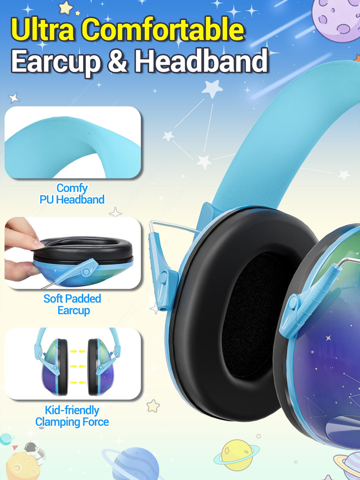 Dr.meter Ear Defenders Children SNR 27.4dB for Autism, Sensory Needs