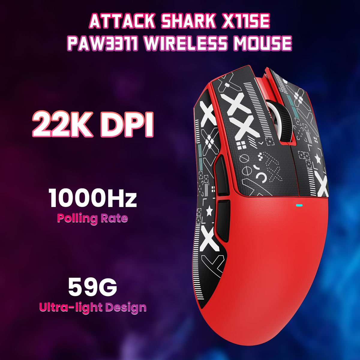 ATTACK SHARK X11 SE Wireless Gaming Mouse for PC/Xbox/PS/Mac