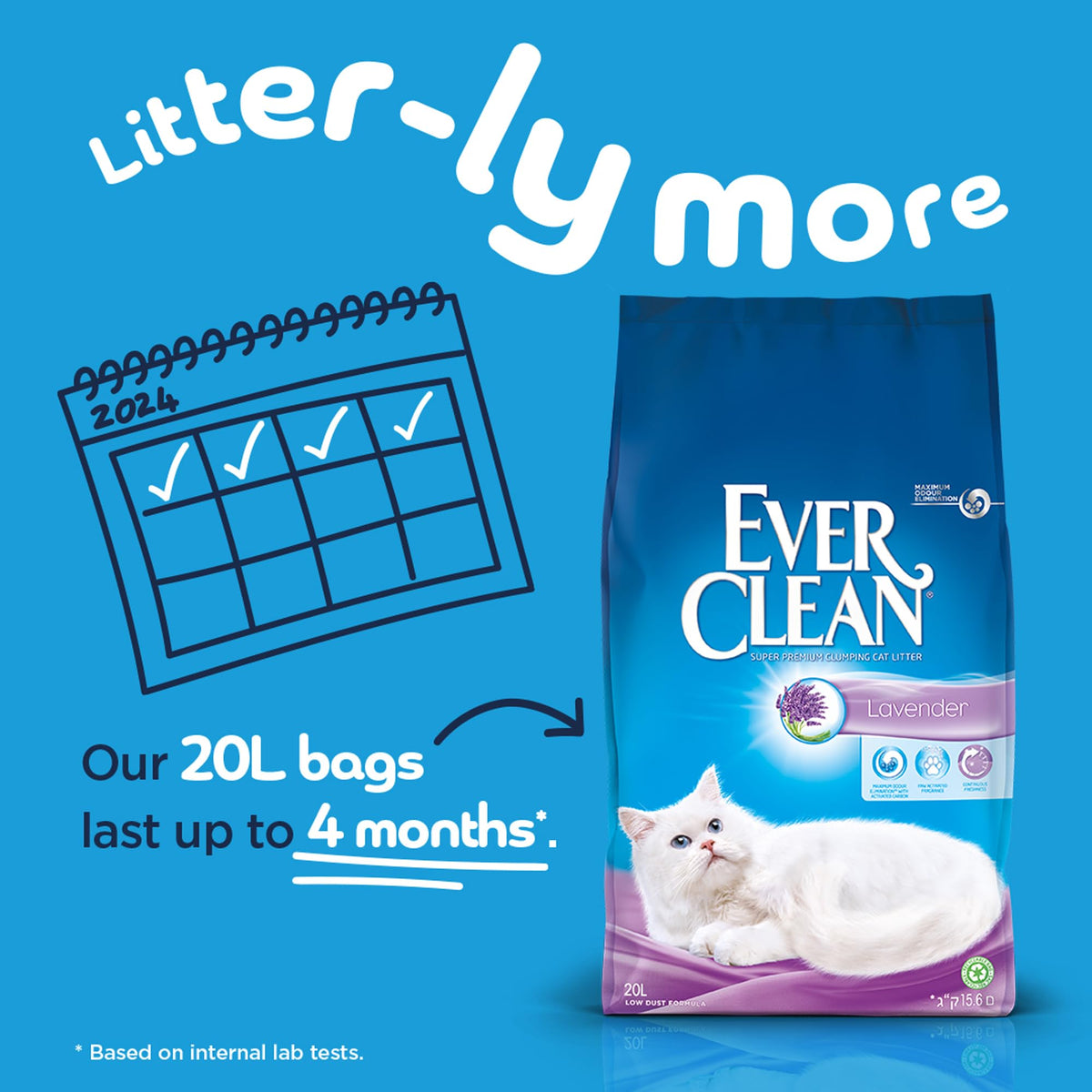 Ever Clean Clumping Cat Litter, Multiple Cat, Scented for long-lasting freshness, Unbeatable Clumping Strength, 10L
