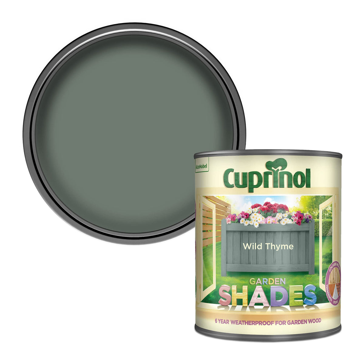 Cuprinol Garden Shades Exterior Woodcare, Country Cream, 1 Litre