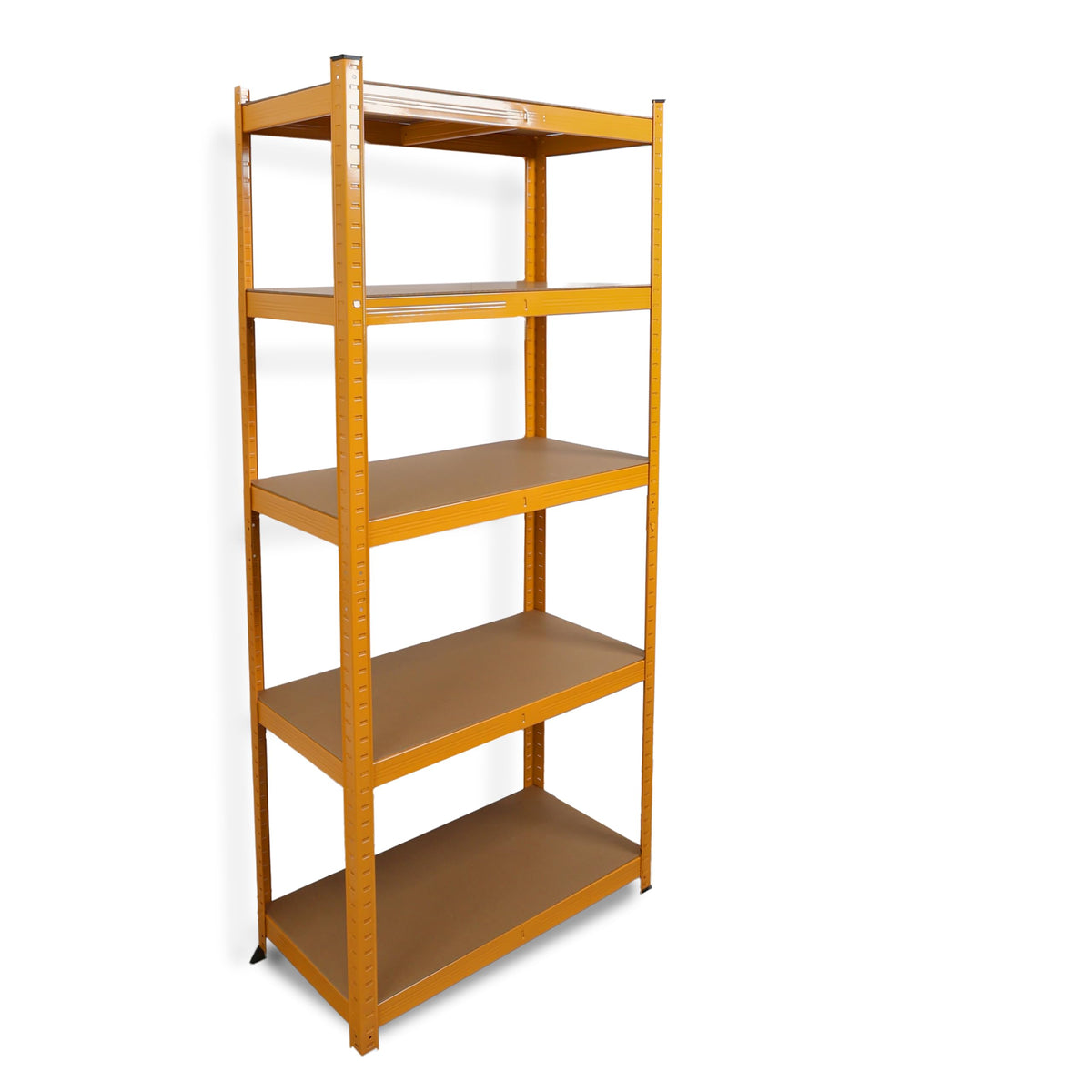 DIVCHI 5 Tier Storage Rack Heavy Duty Shelving Aluminium Garage Shelves Shed Storage Racking Shelf For Warehouse Workshop & Office (Black, Pack of 1) Up to Maximum 175 kg Per Shelf