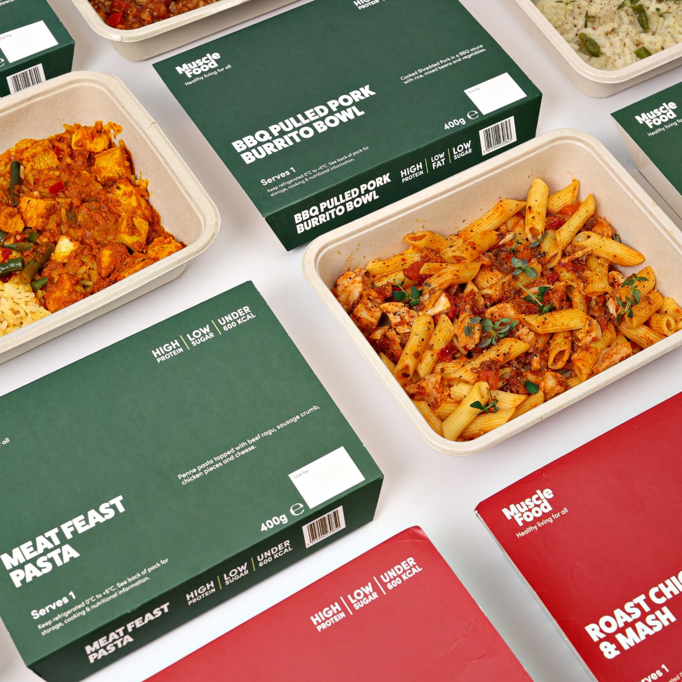 MuscleFood High Protein, Calorie Controlled Ready Meal Bundle | Freezer-Freindly | Delivered Chilled | (7 meals)