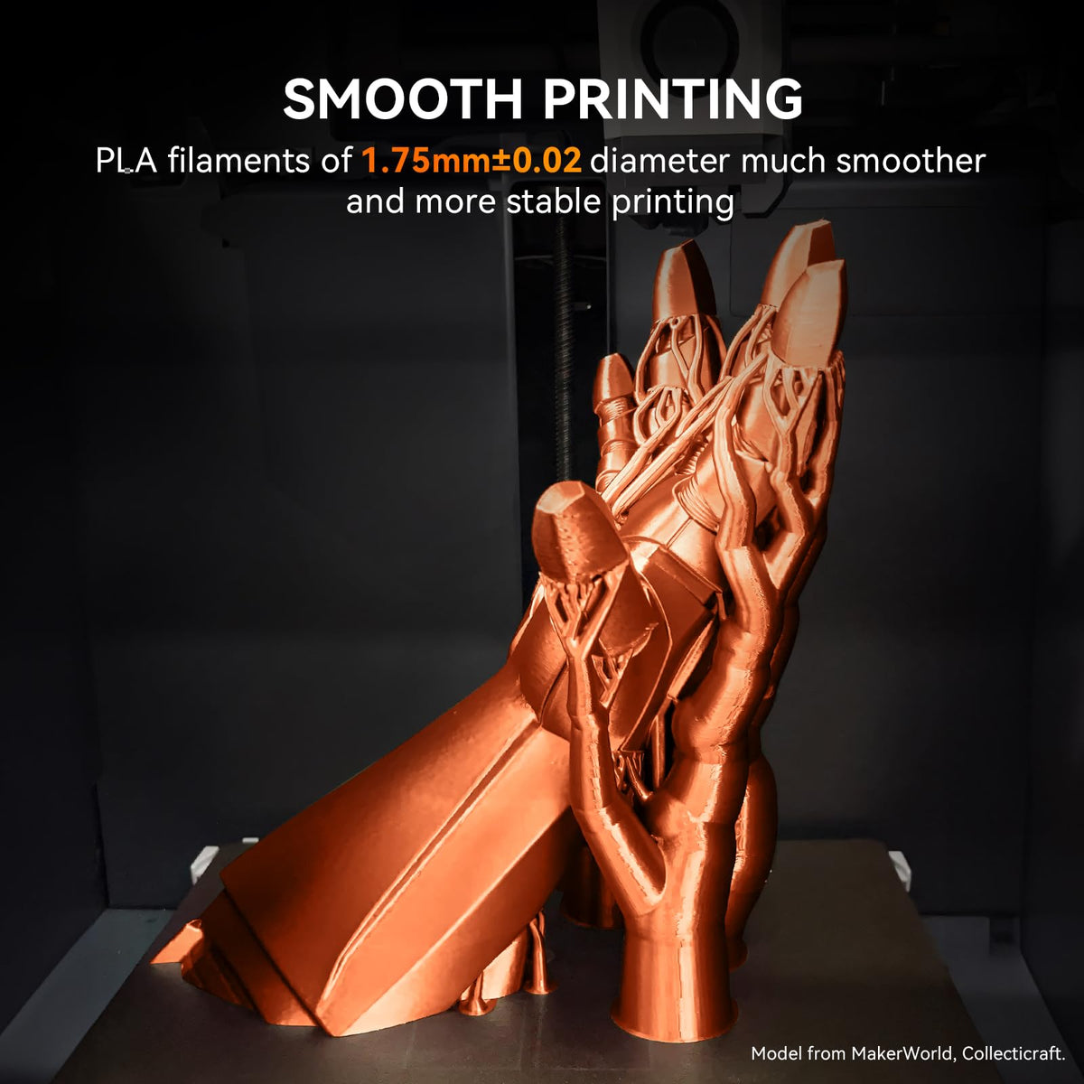TECBEARS Matte PLA Filament 1.75mm, 600mm/s Rapid Print, 1kg Sky Blue