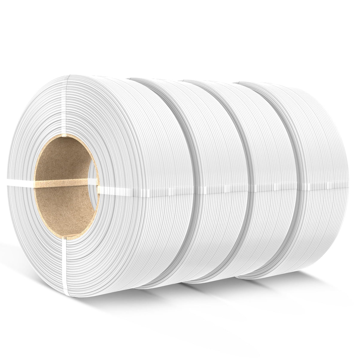 SUNLU 3D Printer Filament PETG Filament Refill 1.75mm,Suitable for SUNLU Third-Generation Reusable spools,Dimensional Accuracy +/- 0.02 mm,1kg per Spool, Pack of 4,4 Black