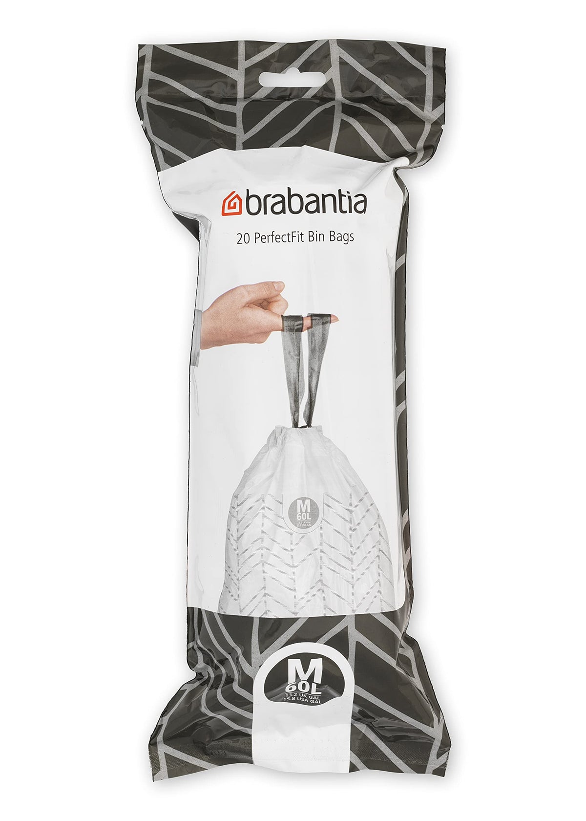 Brabantia Heavy Duty Perfect Fit Bin Liners (5 Packs of 20) 10-12 Litre