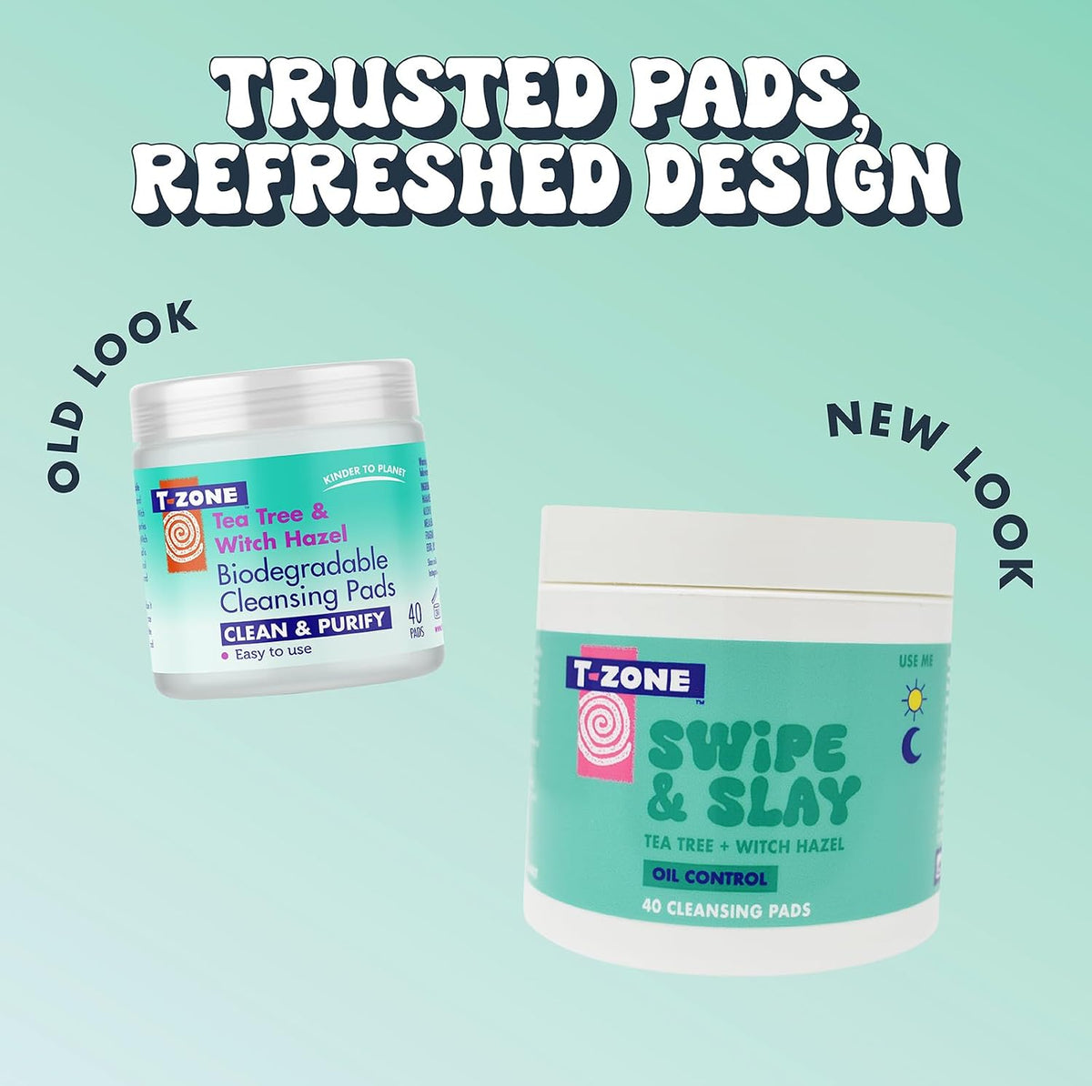 T-Zone Swipe & Slay Tea Tree & Witch Hazel Pore Pads (40 Pads)