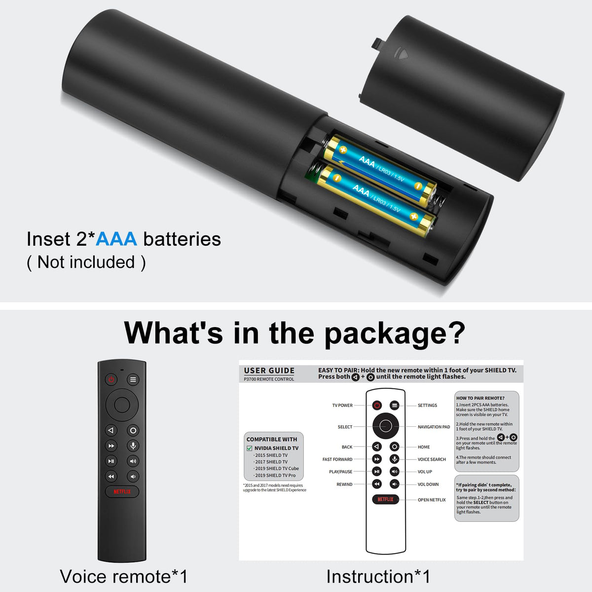 Universal for Samsung TV Remote Replacement【2 Pack】