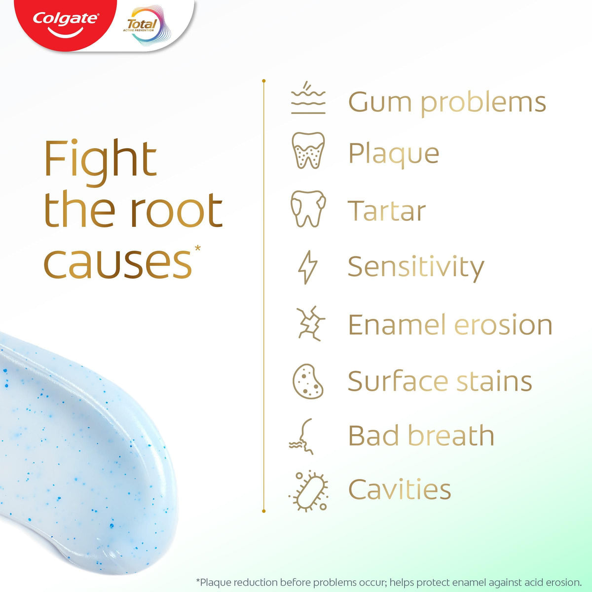 Colgate Total Active Prevention+ Decay + Erosion Defence Toothpaste, 75ml