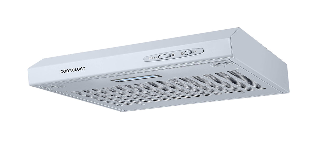 Cookology 50cm Wall Visor Cooker Hood + Ducting Kit - Stainless Steel
