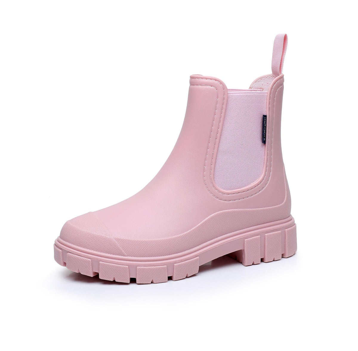 DRECAGE Wellies Boots Women Waterproof Short Chelsea Fashion Ladies Comfortable Rain Boots Outdoors Garden Walking