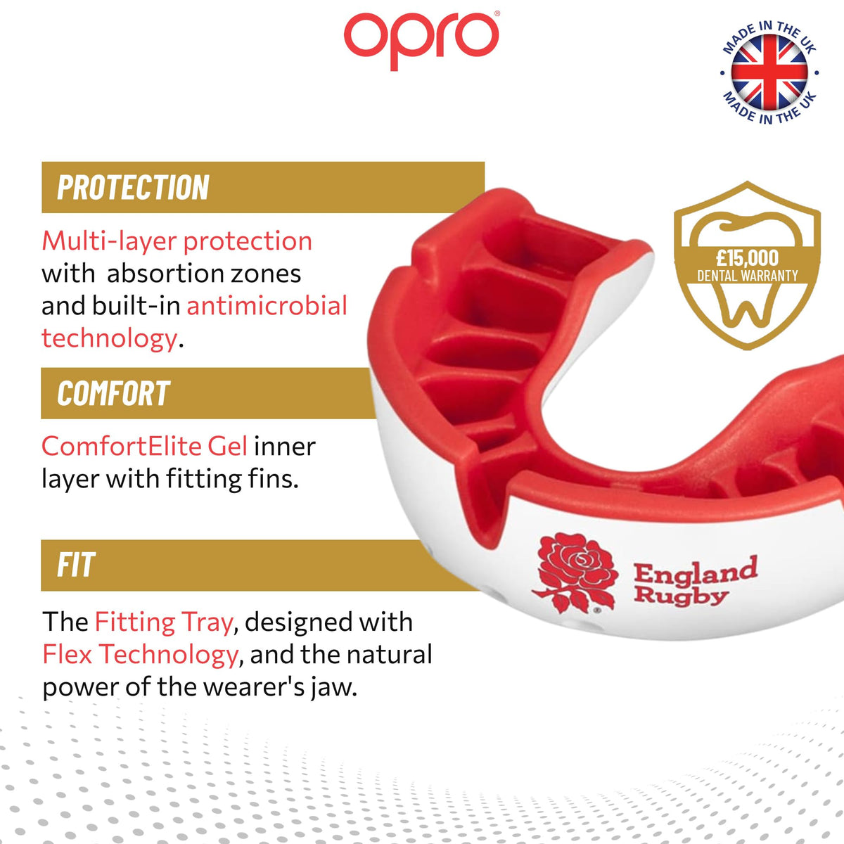 OPRO Gold Level Sports Mouthguard, Premium Fit Adult & Kids