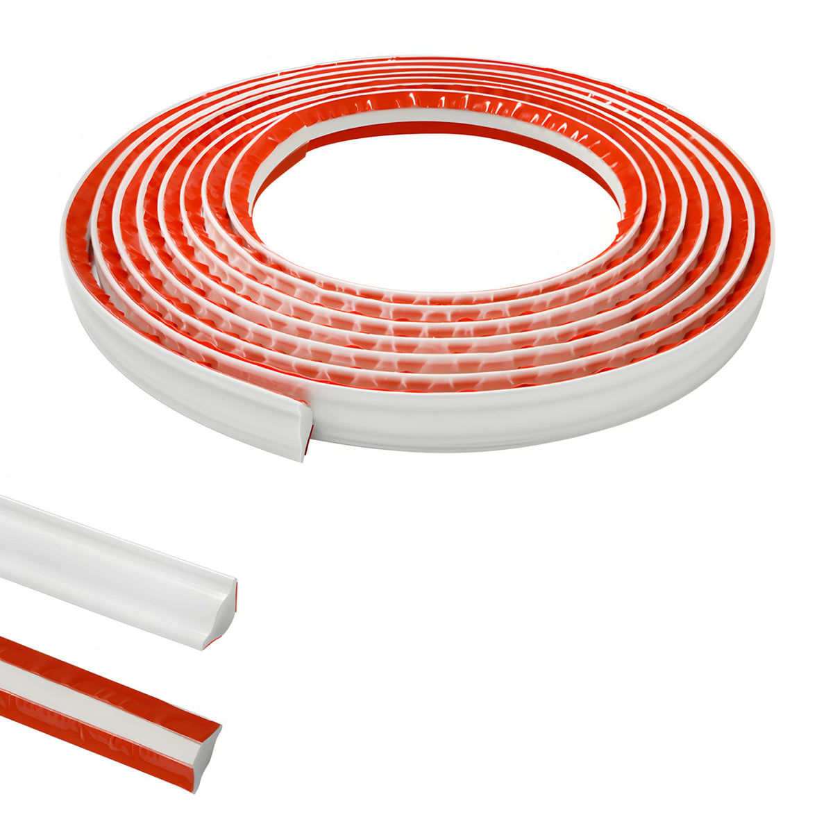 Zayejod PVC Quadrant Trim Flexible Laminate Beading Self Adhesive White