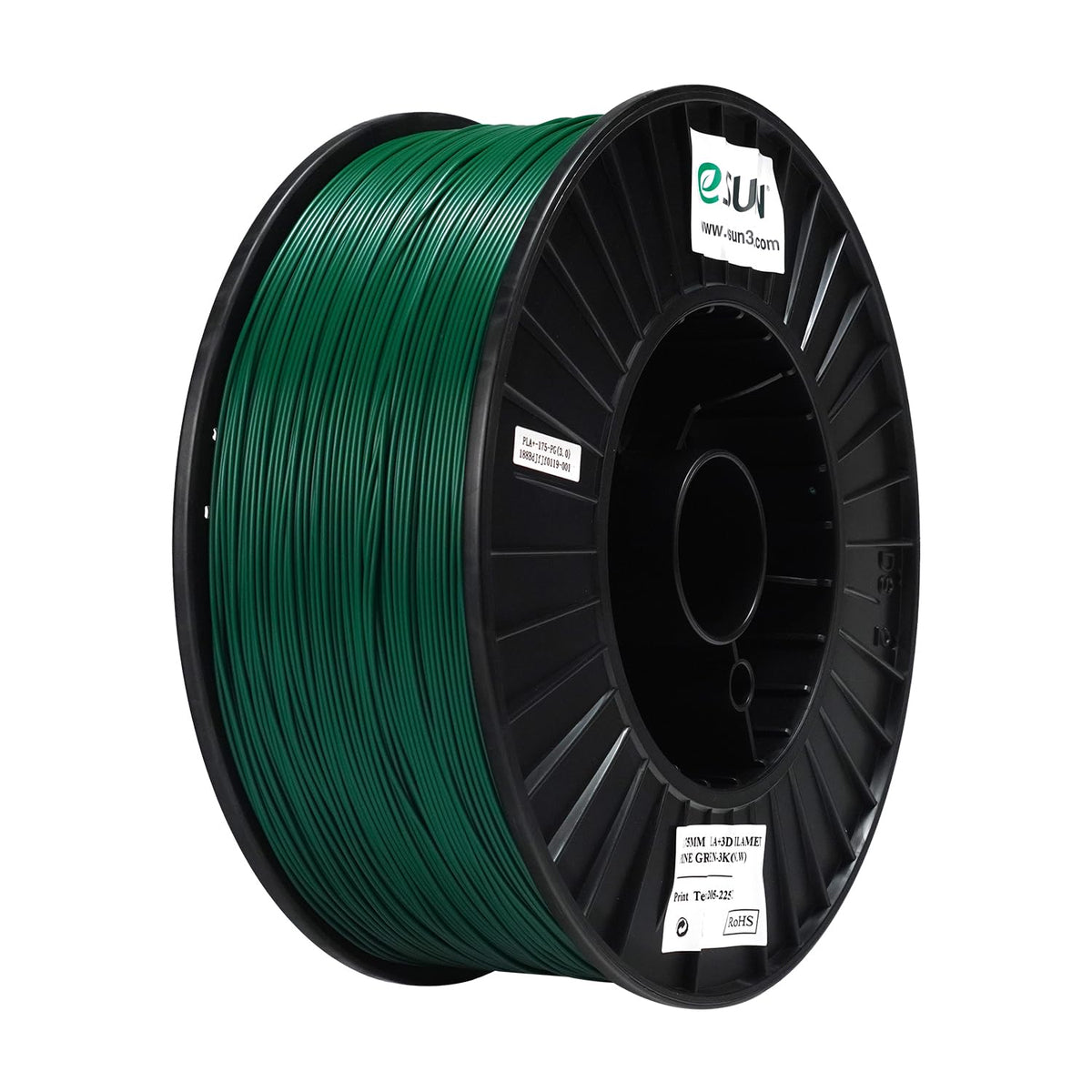 eSUN PLA+ 3D Printing Filament 1KG(2.2lbs), Enhanced Toughness, Cold White