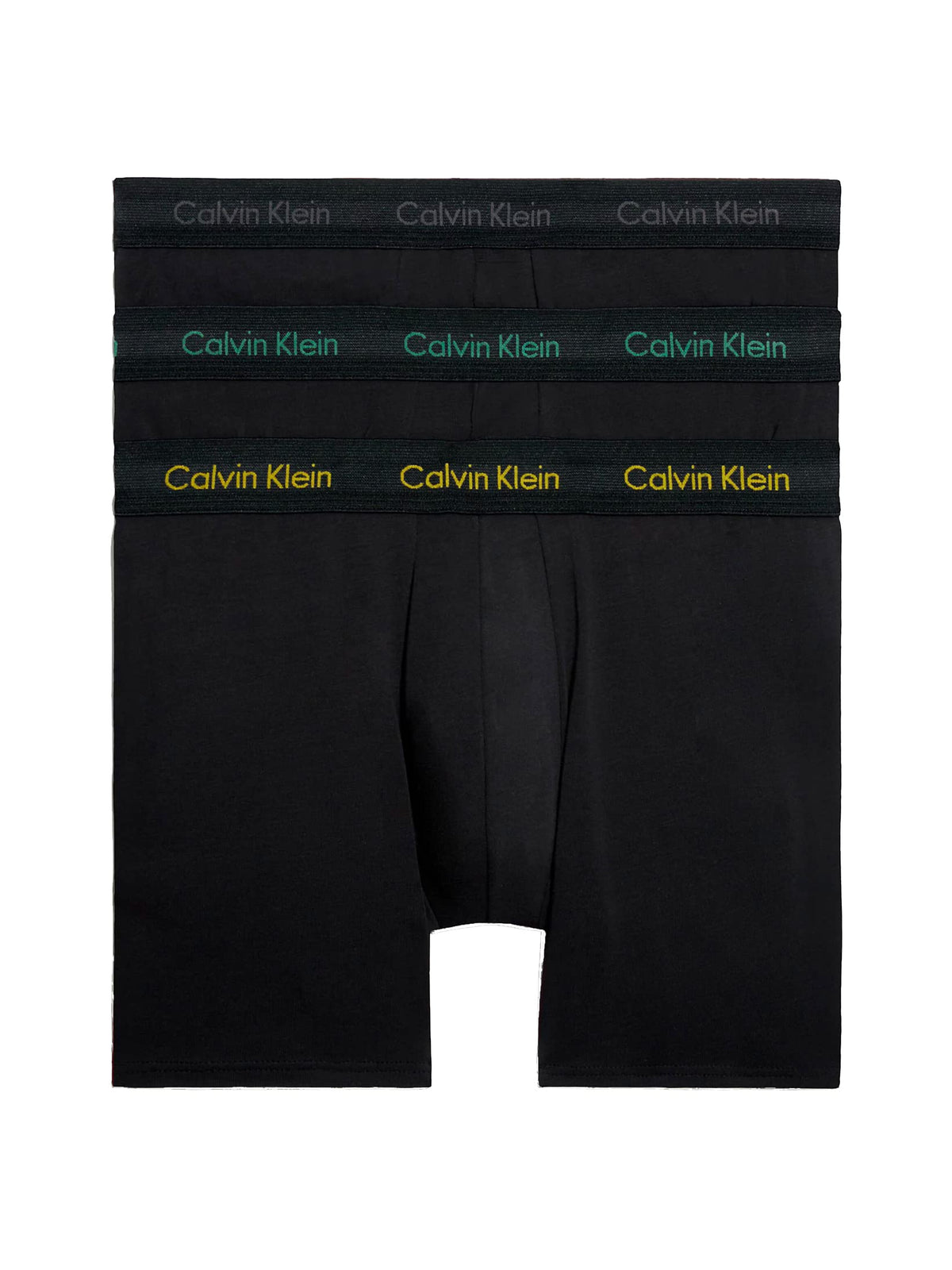 Calvin Klein Men’s 3 Pack Boxer Briefs with Logo Waistband