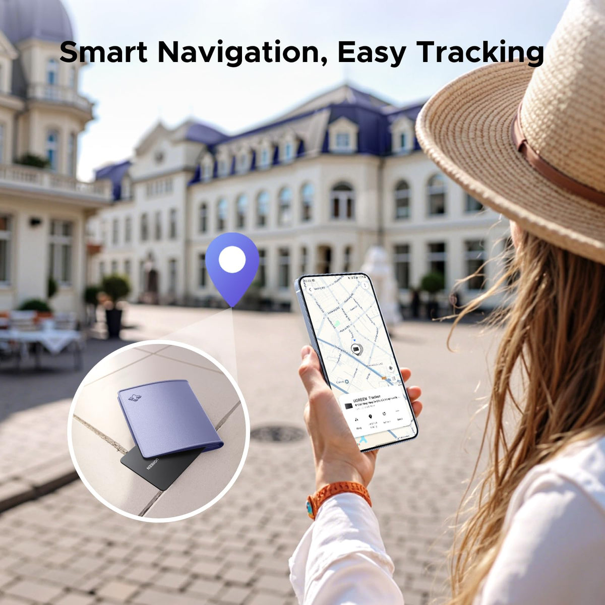 UGREEN FineTrack Slim Wallet Tracker for Apple Find My (iOS only), 1.7mm