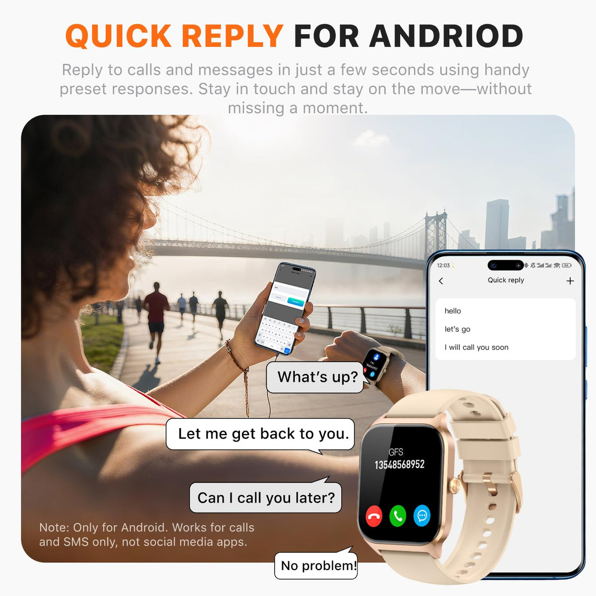 Smart Watch for Women Men - Answer/Make Call, Fitness Tracker Smartwatch for Android iPhone Compatible, Sleep Female Cycle, 120+ Sports Modes Step Counter (Blue, 2 Straps)