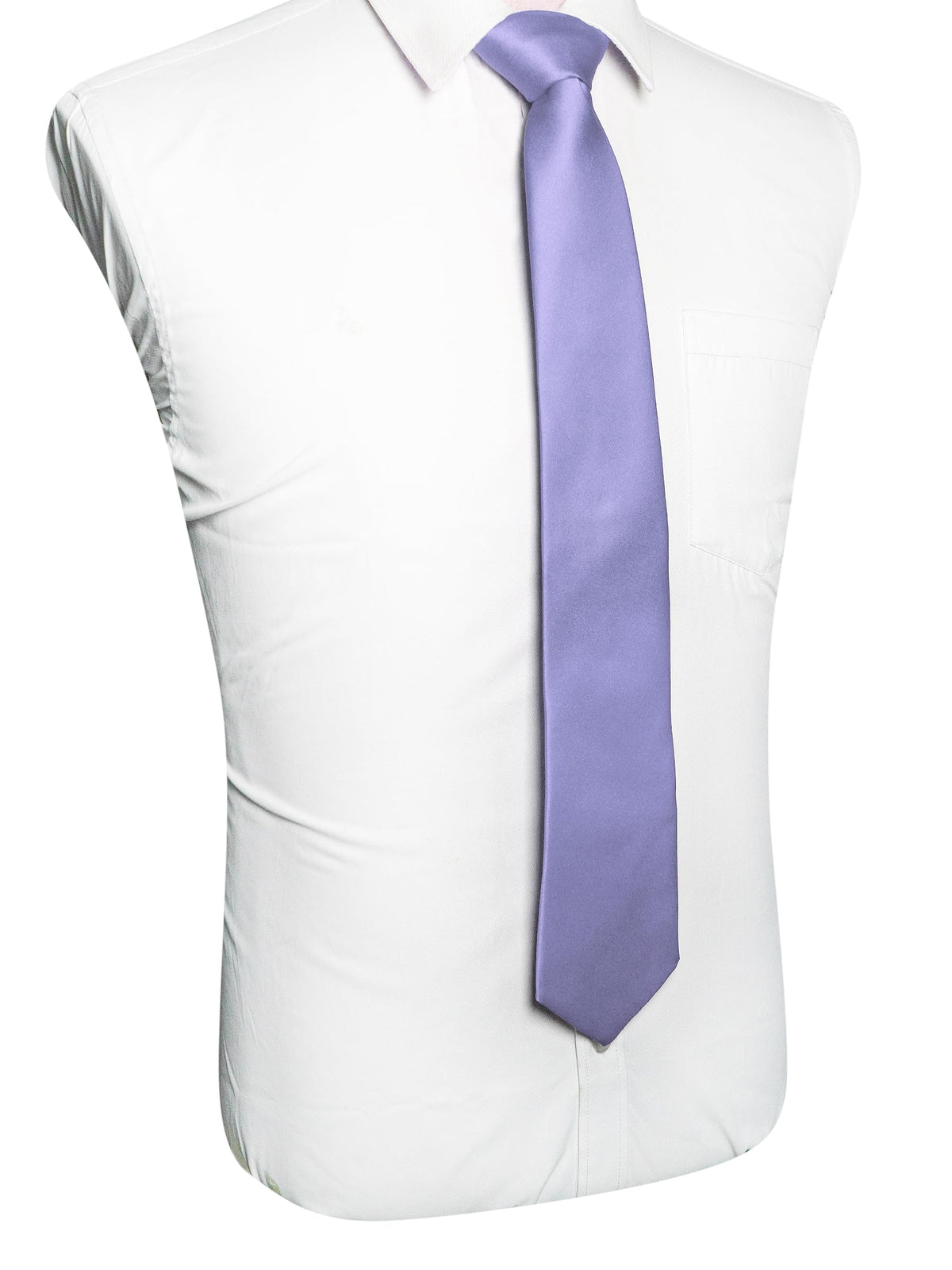 RBOCOTT Solid Color Tie Mens Necktie for Business and Wedding Party