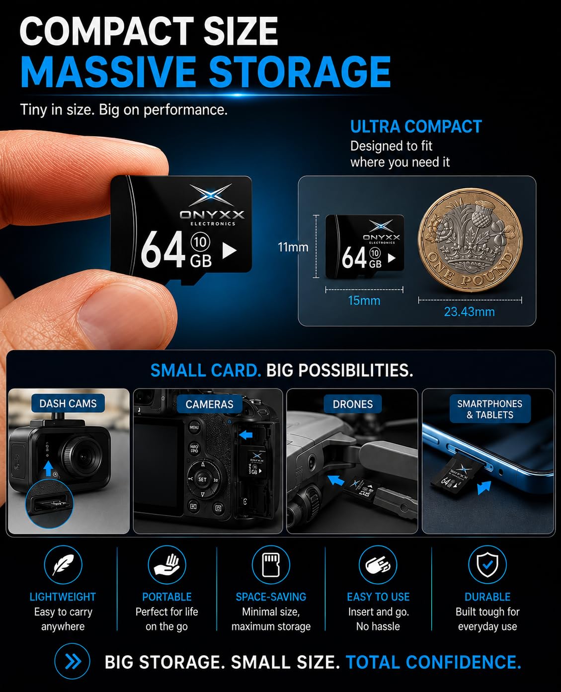 16GB Micro SD Card Class 10 High Speed Memory Card TF Card for Smartphone, Camera, Tablet, Dash Cam, Speaker, Android Devices, HD Video Recording & Data Storage