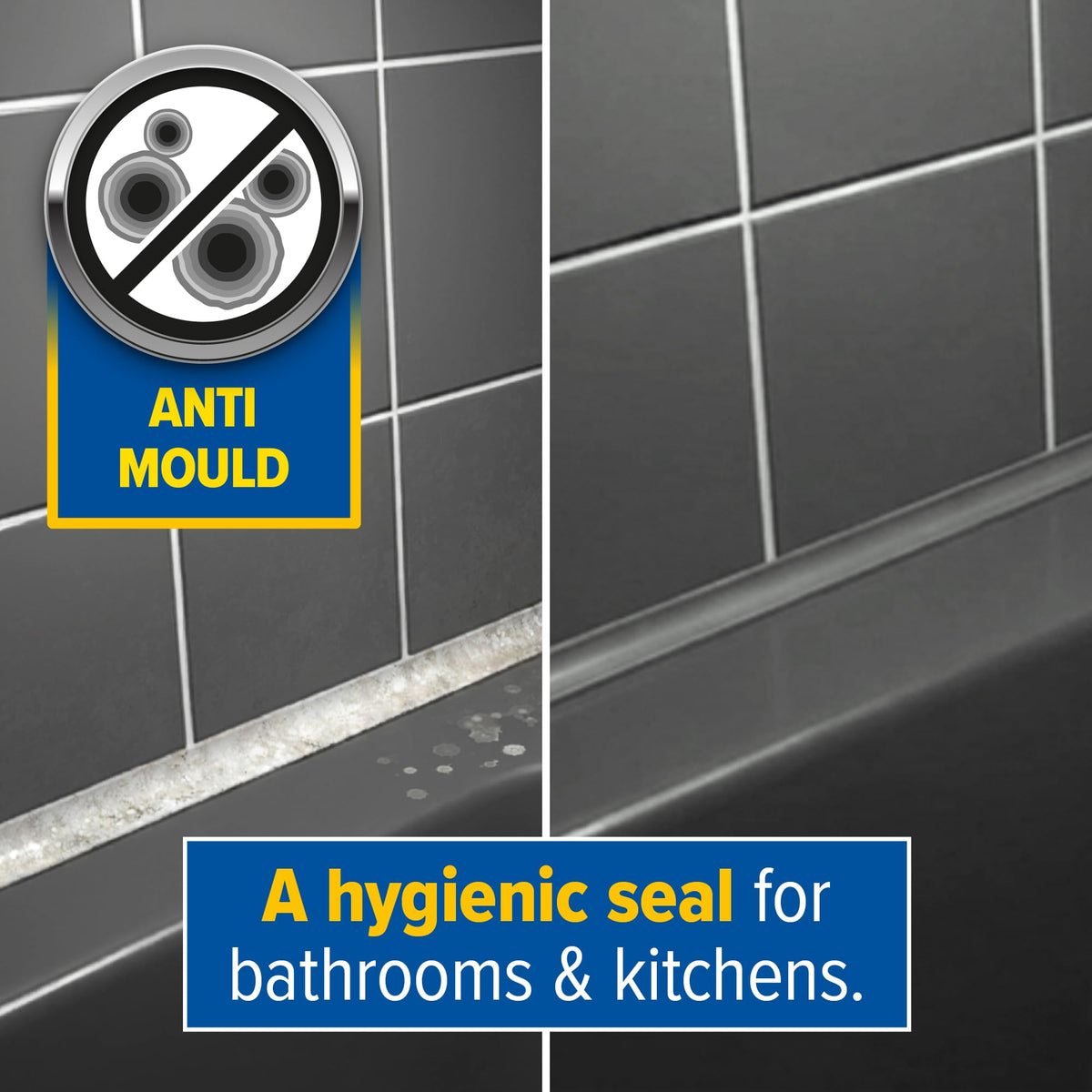 Dryzone Silicone Sealant White Anti Mould 310ml - Premium Sanitary-Grade