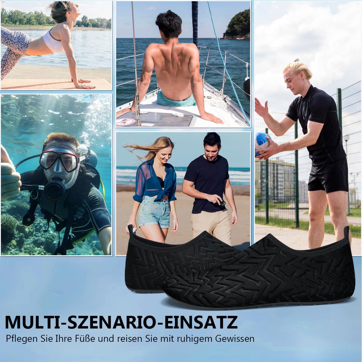 Swim Water Shoes Aqua Socks Barefoot for Sea Beach Swimming Shoes Pool Ladies Women Mens