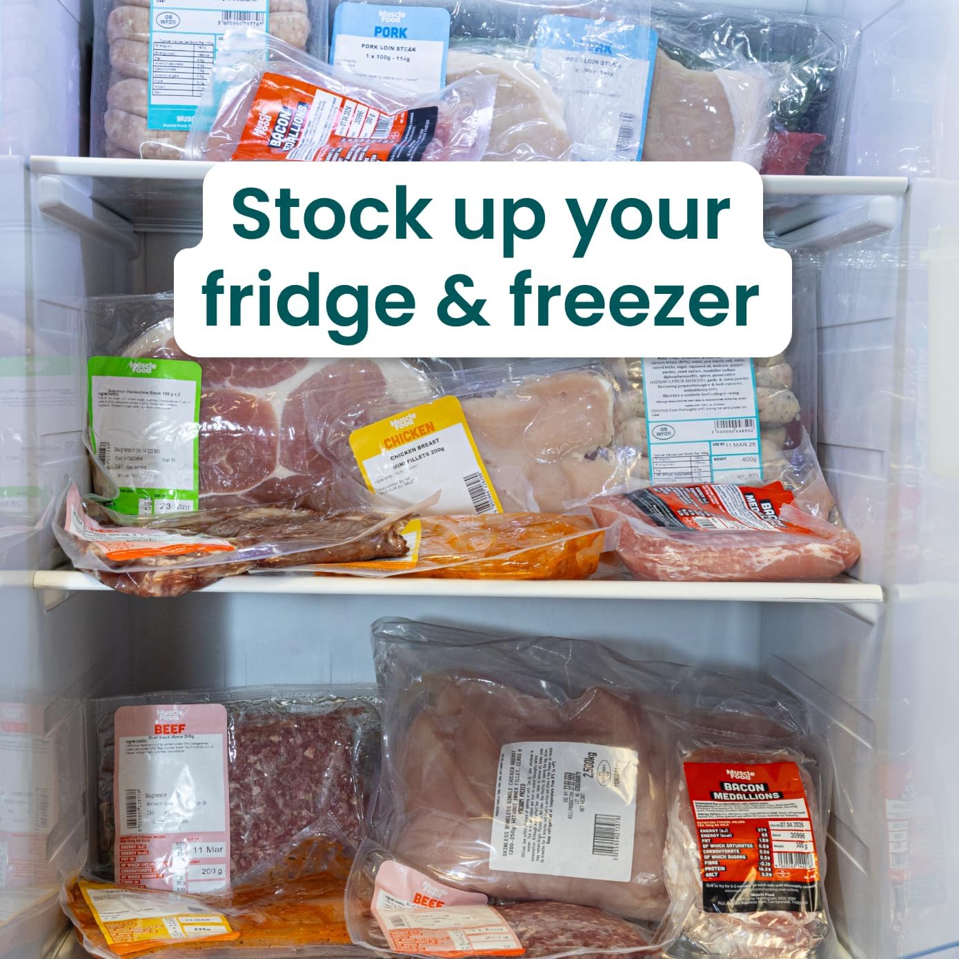 Buy 1 Meat Hamper & claim 4 Hampers | Muscle Building Friendly | 7.7kg of Lean Meat | Makes 57 Meals | Freezer Friendly |