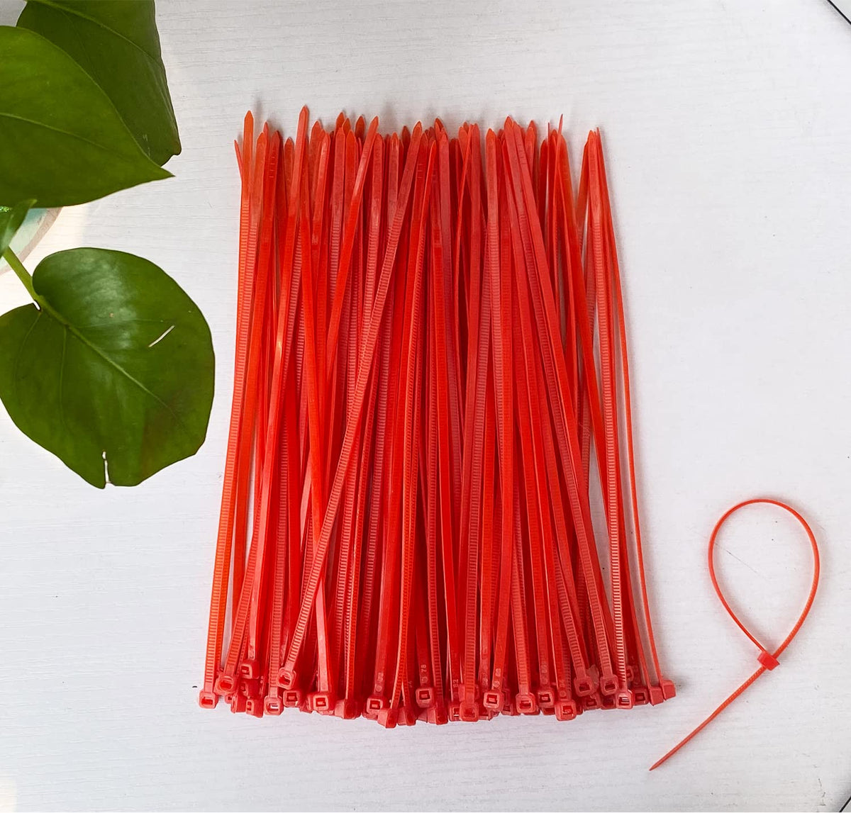 100 Pack Yellow Plastic Cable Ties 300mm×3.6mm Heavy Duty Strong Nylon Premium Self Locking 12 inch/30 cm Long Zip Tie Wraps