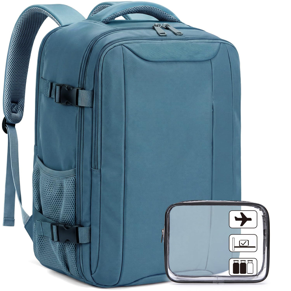 Xkdoai for Ryanair Cabin Bags 40x30x20,Backpack with TSA Approved Clear Bag