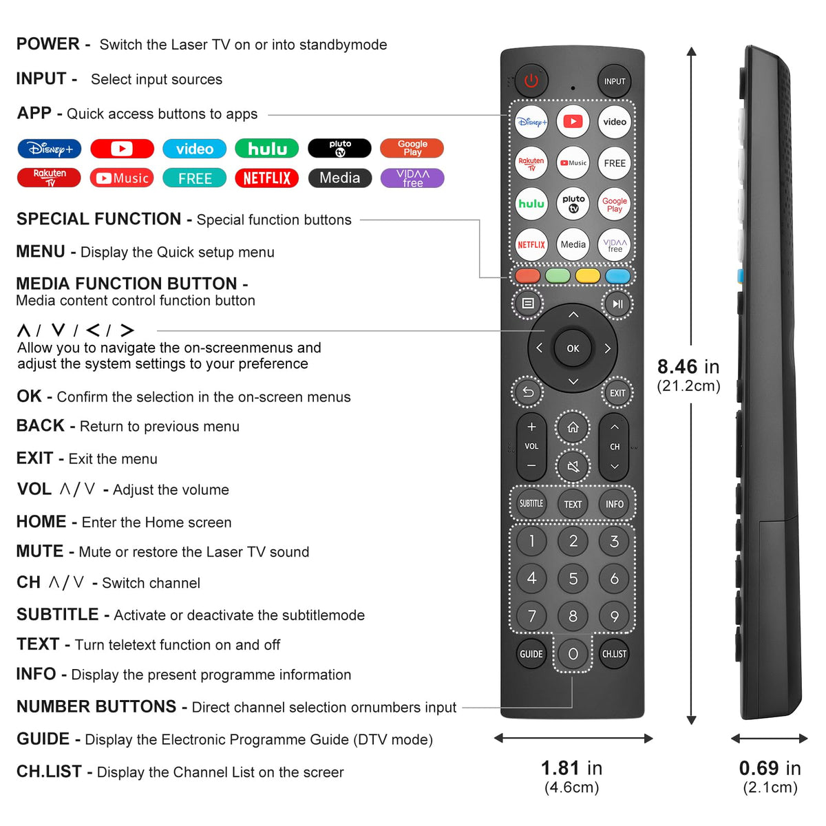 Universal for Samsung TV Remote Replacement