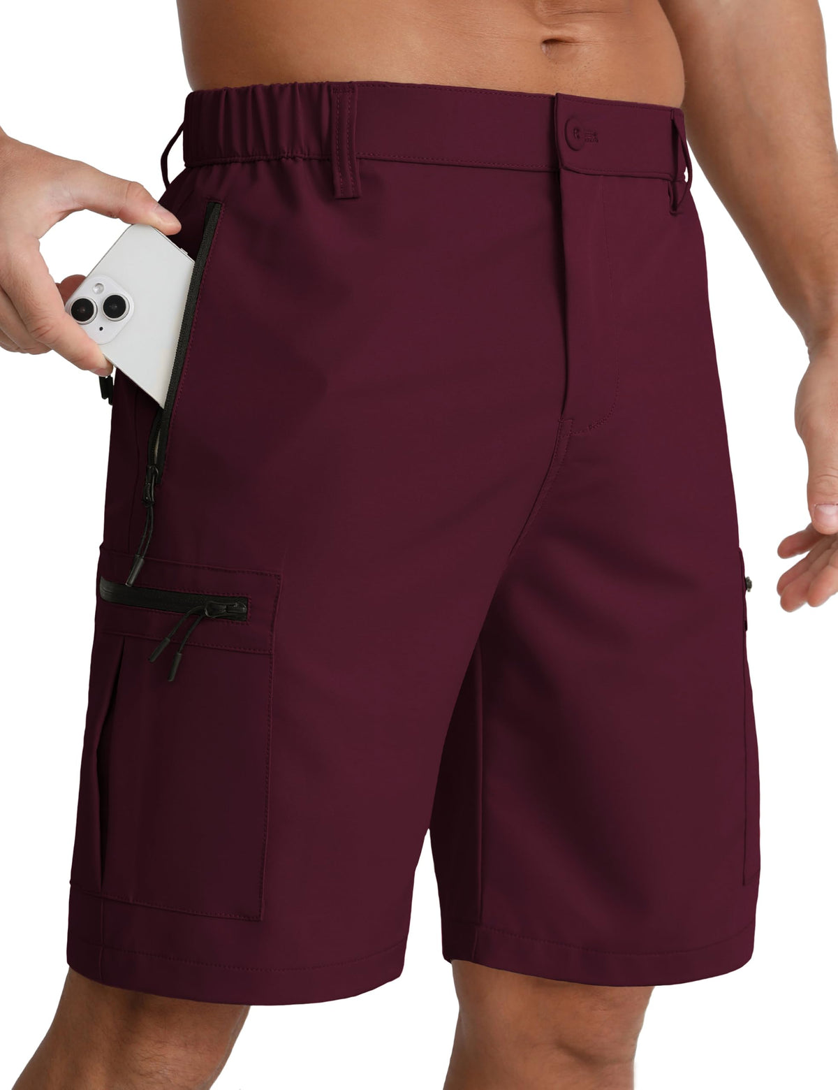APTRO Mens Cargo Hiking Shorts Outdoor Lightweight Golf Casual Shorts for Men with 5 Zipper Pockets