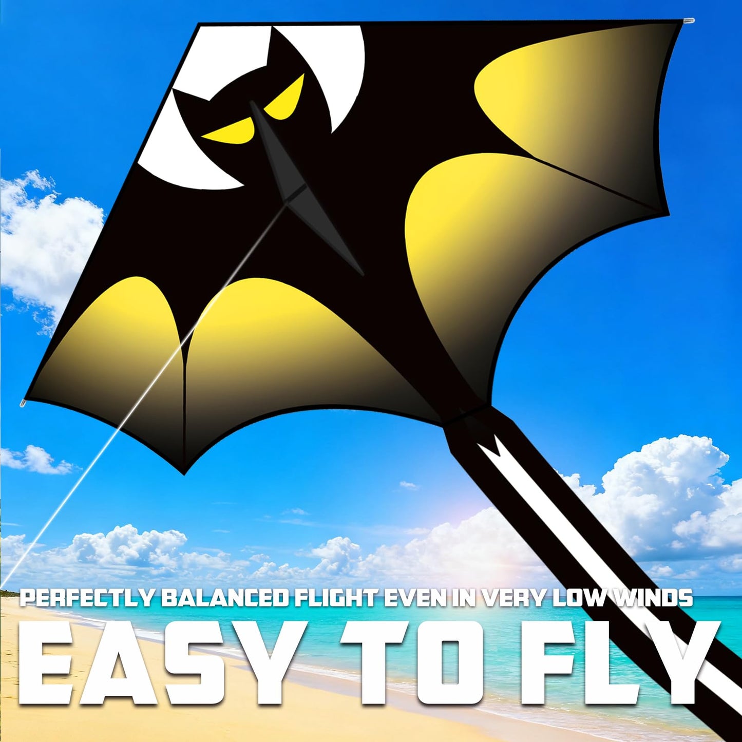 YongnKids Huge Kite Kids Easy to Fly for Ages 4-8 Children and Adults|Beginners, with 328ft String & Spool, Gift Packaging, Outdoor Games Flying Toys