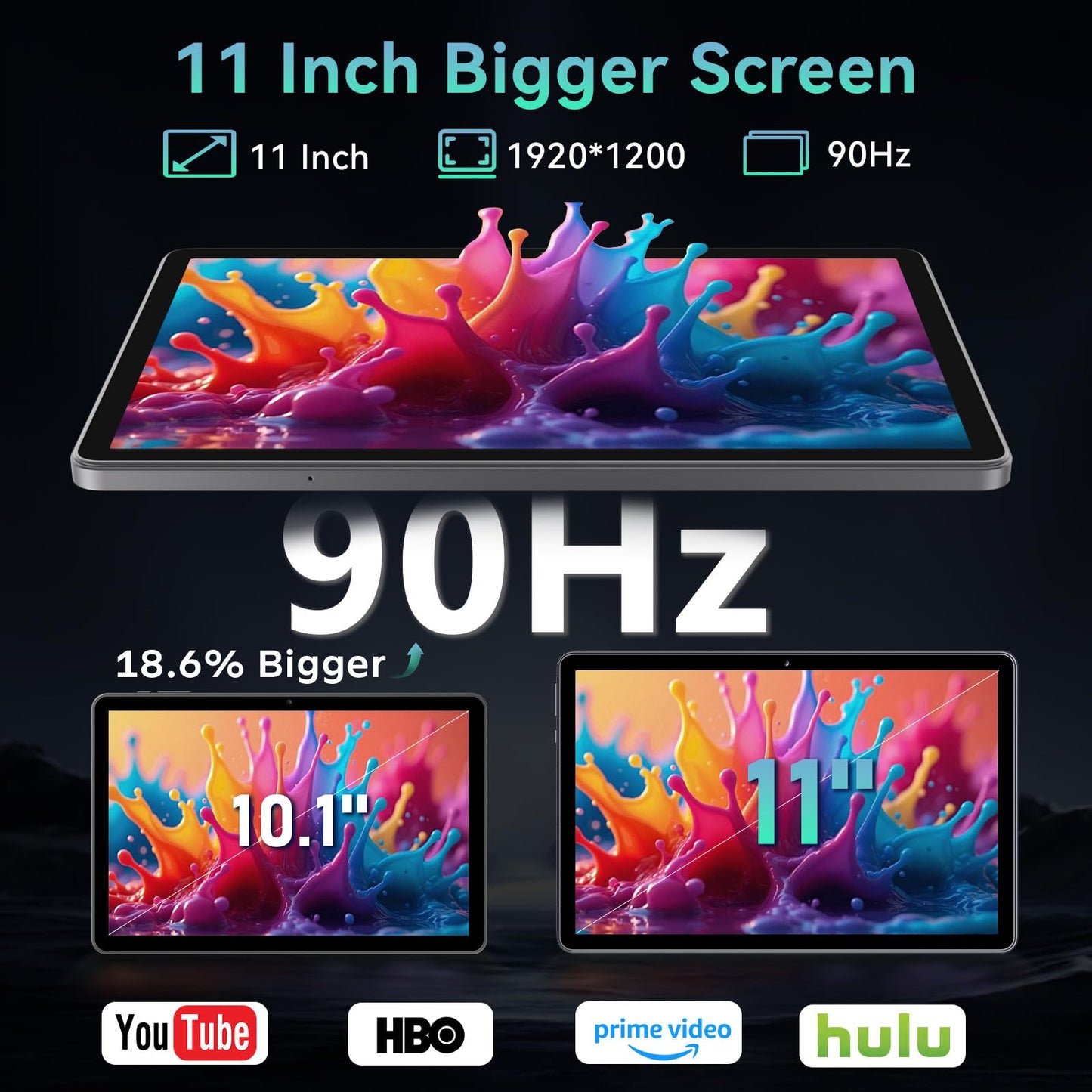 Tablet 10 Inch, Android 15 Tablets with Case, Mouse & Keyboard, Octa-Core, 24GB RAM+128GB ROM+1TB Expand, 1280 x 800 HD IPS Display, Dual Camera, 6000mAh, WiFi 6, BT 5.0, Widevine L1, GPS (Gray)