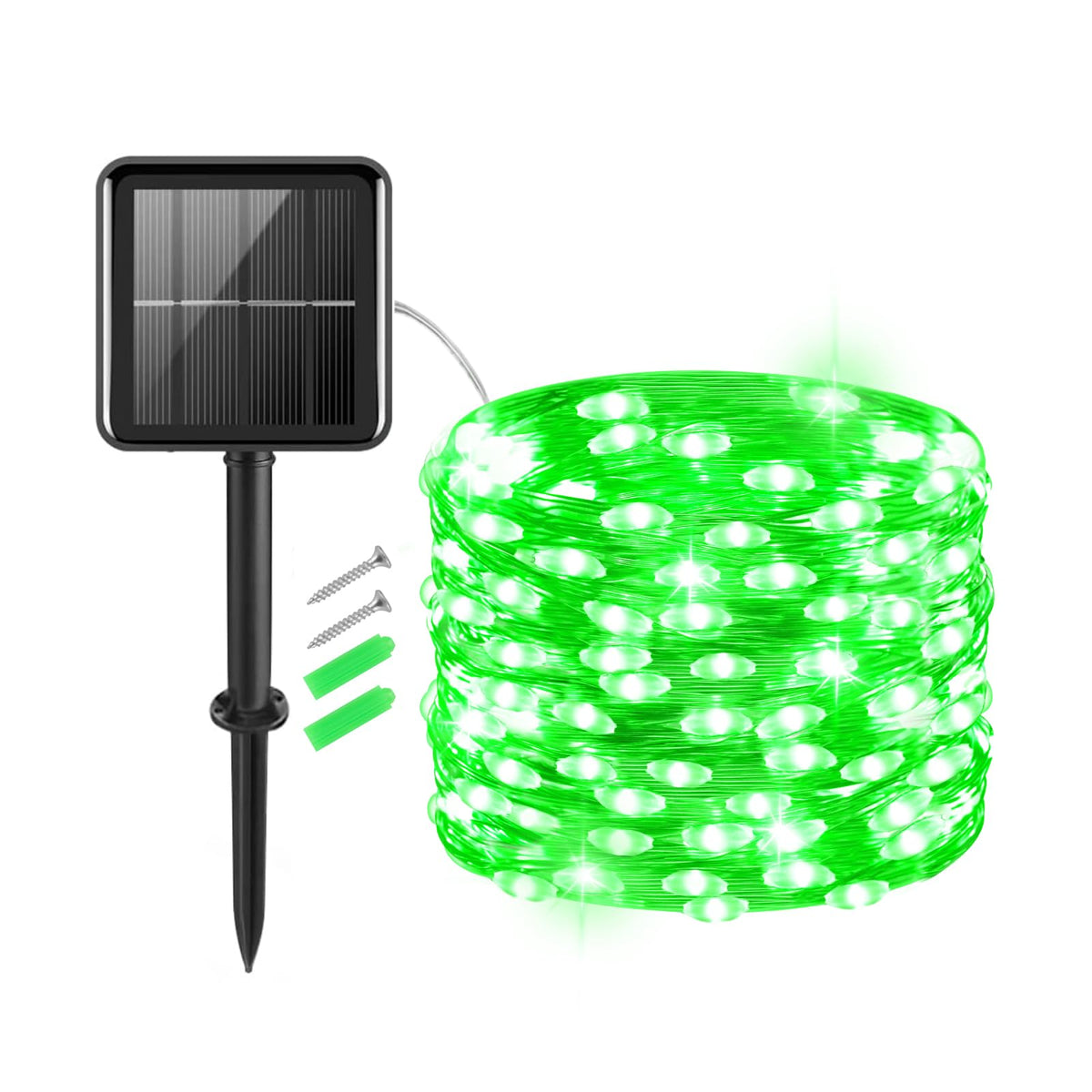 Gcstnn Garden Solar Lights Outdoor, 5M 50 LED Solar Fairy Lights, Copper Wire 8 Modes Waterproof String Lights for Yard, Christmas Tree, Bedroom, Gate, Indoor/Outside Decorations(Orange)